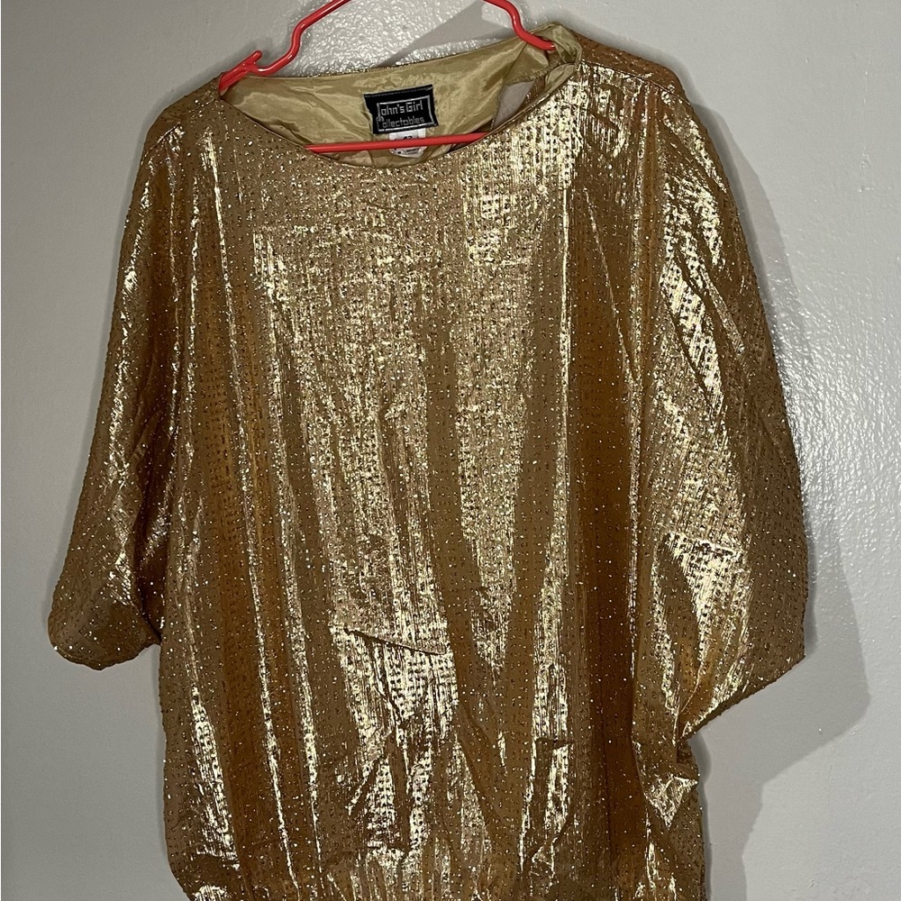 John’s Girl Metallic Blouse